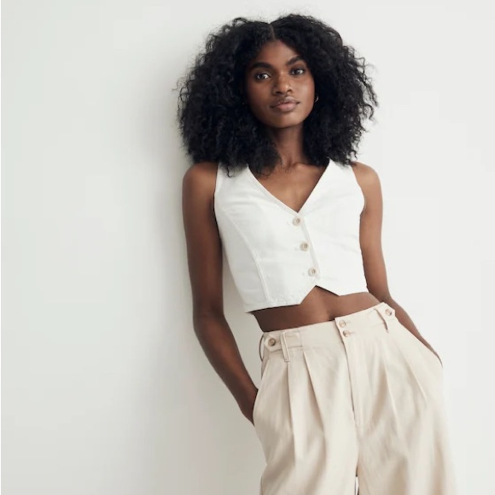 Madewell Denim Crop Vest